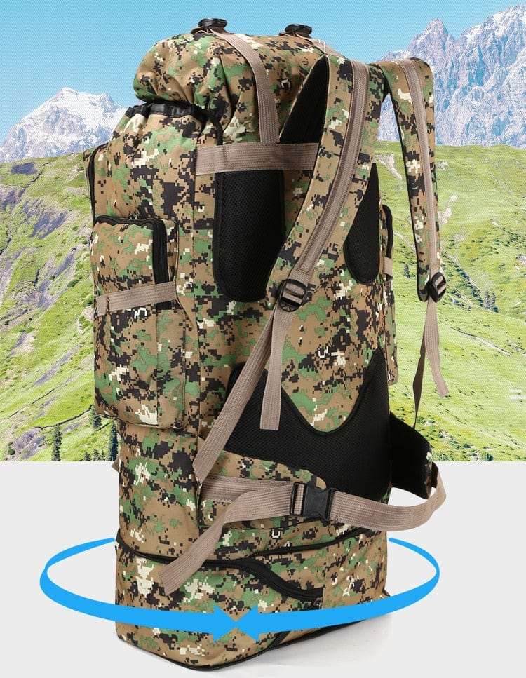 100L 75ltr Large Outdoor Tactical Backpack BackPacks  BushLine