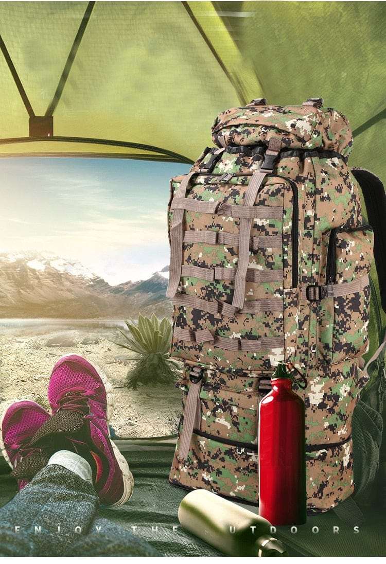 100L 75ltr Large Outdoor Tactical Backpack BackPacks  BushLine