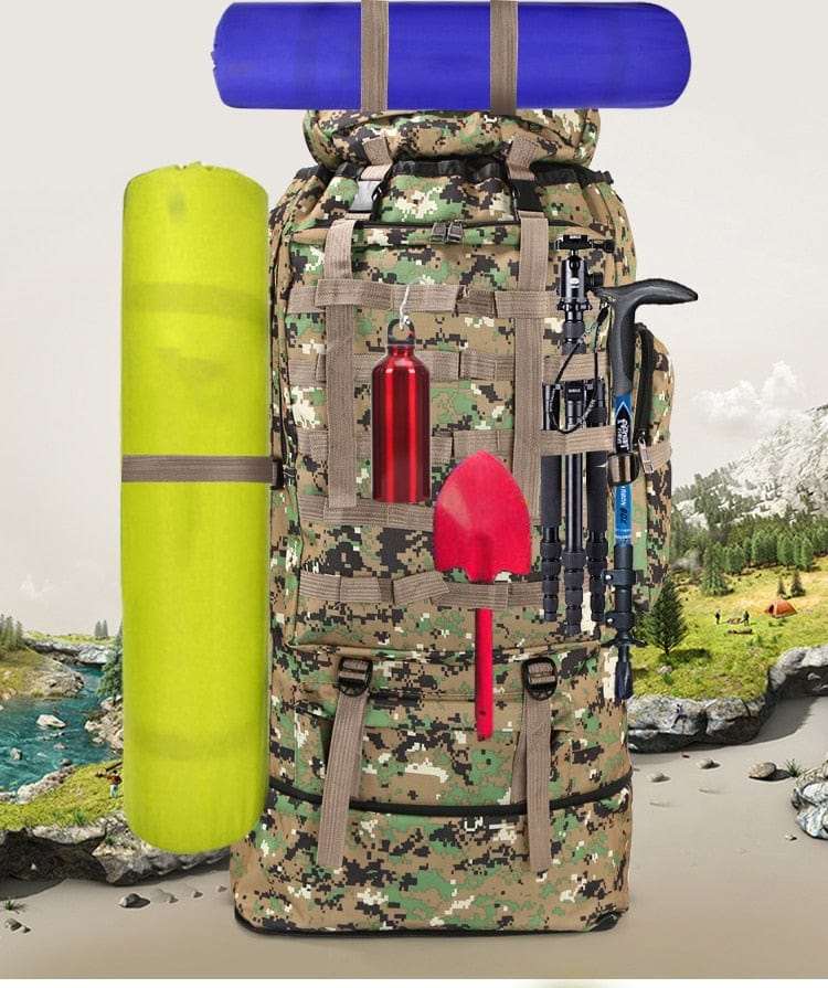 100L 75ltr Large Outdoor Tactical Backpack BackPacks  BushLine