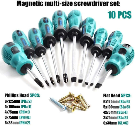 10pcs Screwdriver Set Magnetic Head tools  
