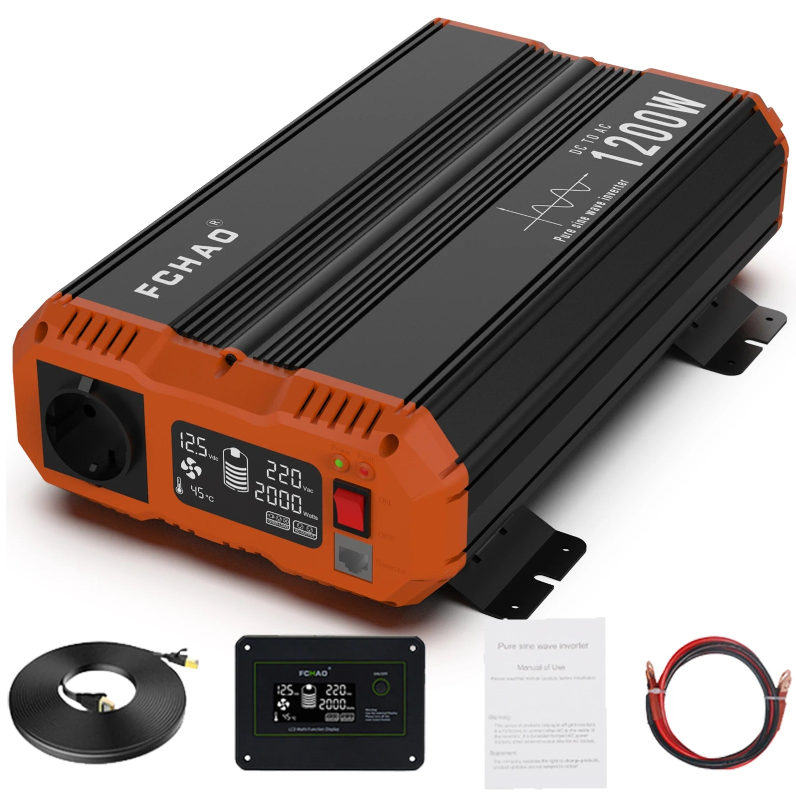 Pure Sine Inverter 6000W Continuous Power 3000W pure sine inverter BushLine 1200W 12V 