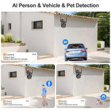 12MP 5K WI-FI Camera Wireless AI Detect 2-way audio security systems  BushLine
