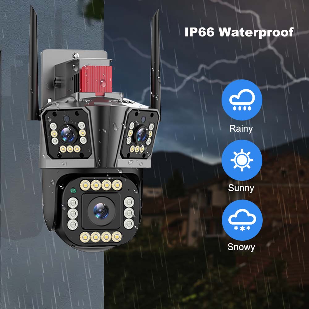 12MP 5K WI-FI Camera Wireless AI Detect 2-way audio security systems  BushLine