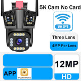 12MP 5K WI-FI Camera Wireless AI Detect 2-way audio security systems BushLine 12MP NO Card AU Plug