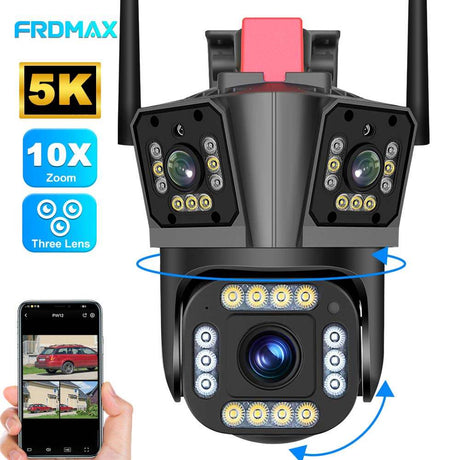 12MP 5K WI-FI Camera Wireless AI Detect 2-way audio security systems  BushLine
