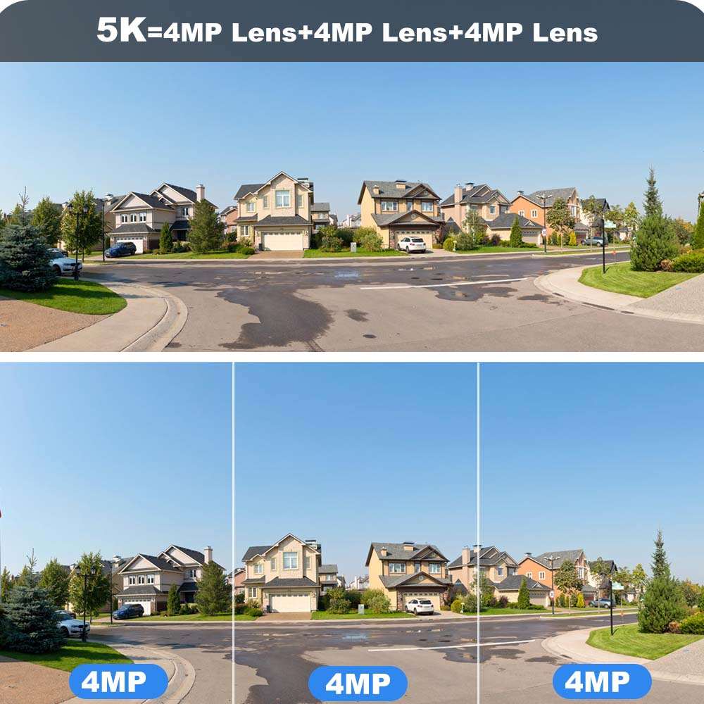 12MP 5K WI-FI Camera Wireless AI Detect 2-way audio security systems  BushLine
