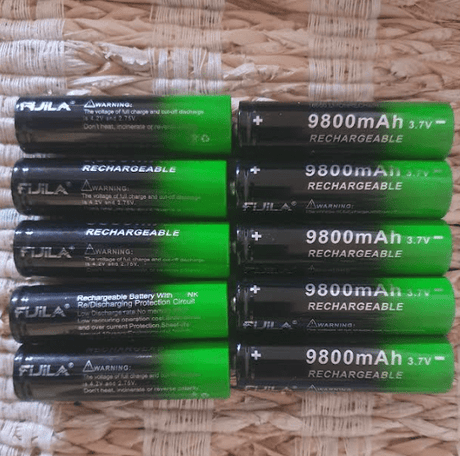 18650 battery 3.7V 9900mAh rechargeable lithium-ion Batteries  BushLine