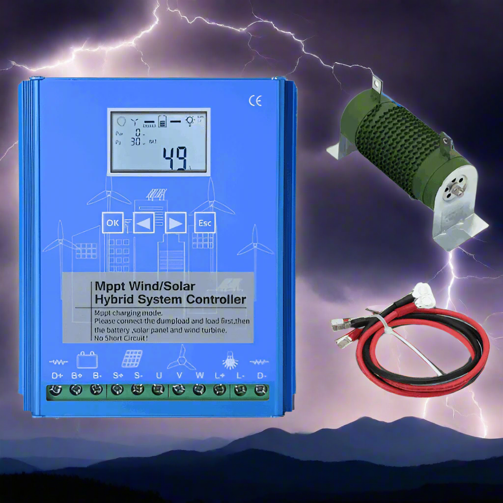 MPPT Hybrid Controller Wind & Solar 1kw 2kw 3kw & Dump Load Resistor Wind & Solar Controllers BushLine
