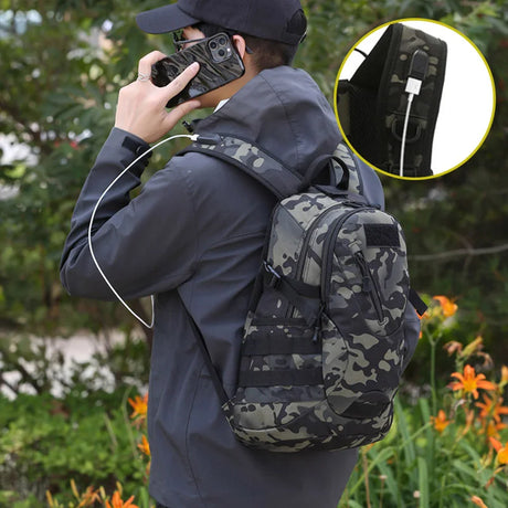 20L FIFO Work School Backpack USB BackPacks BushLine