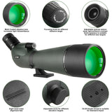 25-75x80 Spotting Monocular With Phone Adapter  & Tripod monocular  BushLine