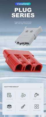 2pcs Anderson Plug 3Pin 50A 75A 175A Quick Connect Kit electrical supplys  BushLine