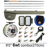 3-8WT Fly Fishing Rod And Reel Combo Set marine  BushLine