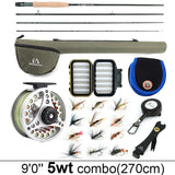 3-8WT Fly Fishing Rod And Reel Combo Set marine  BushLine