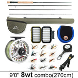 3-8WT Fly Fishing Rod And Reel Combo Set marine  BushLine
