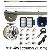 3-8WT Fly Fishing Rod And Reel Combo Set marine  BushLine