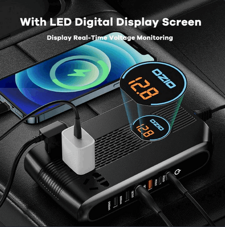 300W Car Power Inverter Adaptor Multifunctional 12/24V   