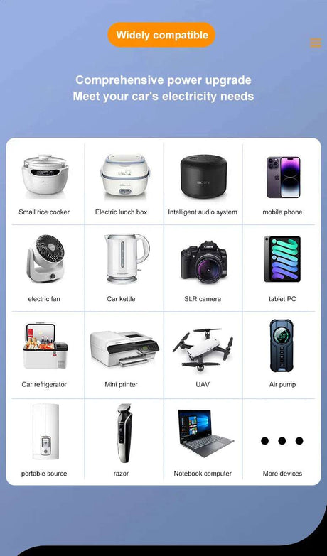 300W Car Power Inverter Adaptor Multifunctional 12/24V   