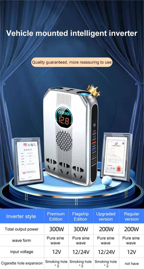 300W Car Power Inverter Adaptor Multifunctional 12/24V   