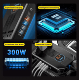 300W Car Power Inverter Adaptor Multifunctional 12/24V   BushLine