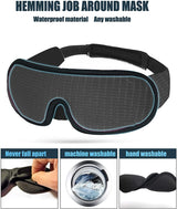 3D Mask for Sleep Light Blockout Soft Padded Camping Equipment  BushLine