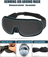 3D Mask for Sleep Light Blockout Soft Padded Camping Equipment  BushLine
