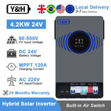 4.2kW 6.2kW Hybrid Solar Inverter 24V 48V  Lightning Protection Wind & Solar Controllers  BushLine