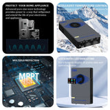 4.2kW 6.2kW Hybrid Solar Inverter 24V 48V  Lightning Protection Wind & Solar Controllers  BushLine