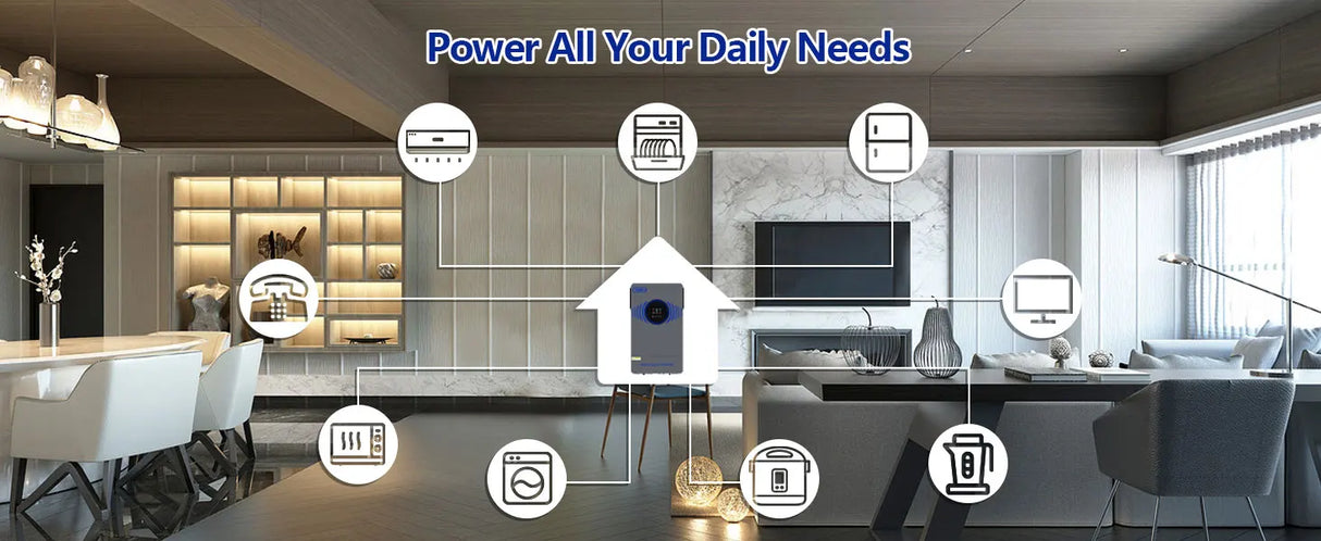 4.2kW 6.2kW Hybrid Solar Inverter 24V 48V  Lightning Protection Wind & Solar Controllers  BushLine