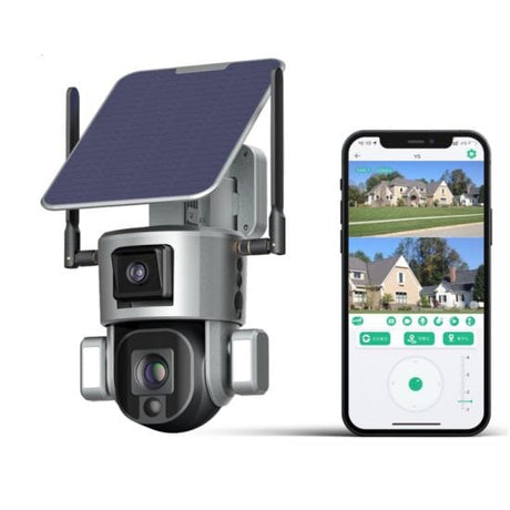 4K Audio Solar Security Camera AI Auto Tracking Security & Safety BushLine 4G - 128G
