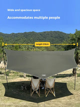 5.1 x 5.1m Tarp Waterproof Awning Shade Tent Shelter Sunshade Camping Equipment  BushLine