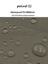 5.1 x 5.1m Tarp Waterproof Awning Shade Tent Shelter Sunshade Camping Equipment  BushLine