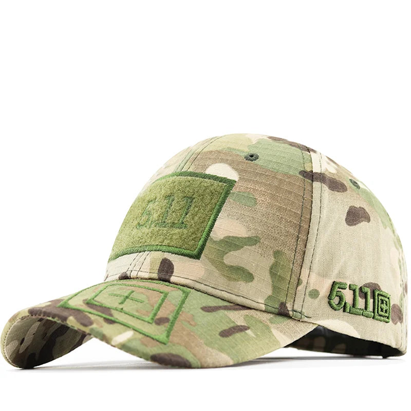 5.11 Camouflage Adjustable Baseball Cap tactical hats BushLine Light Green Camo