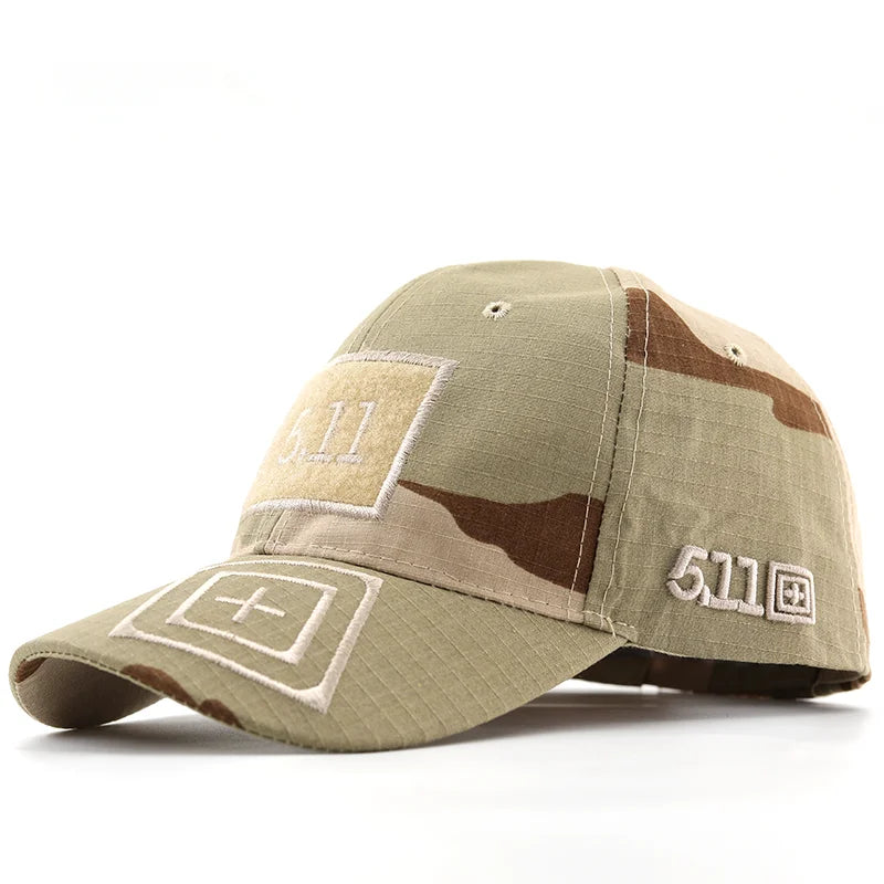 5.11 Camouflage Adjustable Baseball Cap tactical hats BushLine Desert Camo