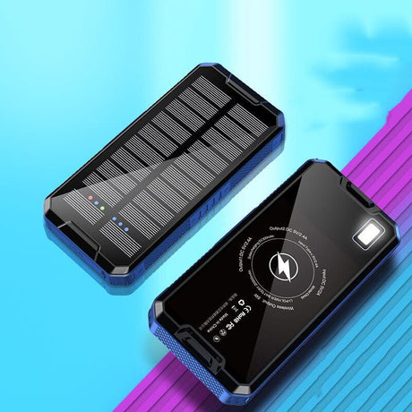 50000mAh Solar Power Bank Wireless Charger Outdoor External Battery Poverbank Portable Charger for iPhone 16  Samsung Powerbank wifi & wireless  