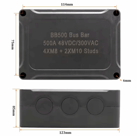 500A Marine Bus Bar 48V Power Distribution Block electrical supplys  