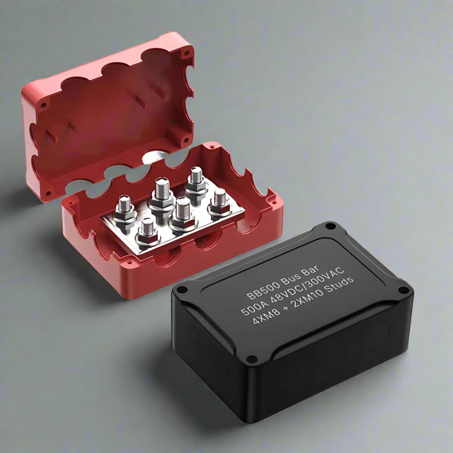 500A Marine Bus Bar 48V Power Distribution Block M10 & M8 in 1 electrical supplys  BushLine