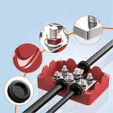 500A Marine Bus Bar 48V Power Distribution Block M10 & M8 in 1 electrical supplys  BushLine