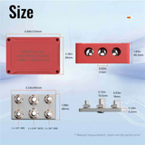 500A Marine Bus Bar 48V Power Distribution Block M10 & M8 in 1 electrical supplys  BushLine