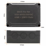 500A Marine Bus Bar 48V Power Distribution Block M10 & M8 in 1 electrical supplys  BushLine