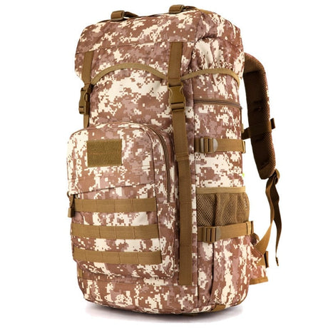 50L Military Tactical Backpack Large Capacity BackPacks BushLine Desert digital