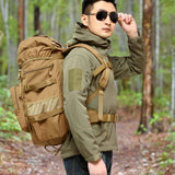 50L Military Tactical Backpack Large Capacity BackPacks BushLine Khaki