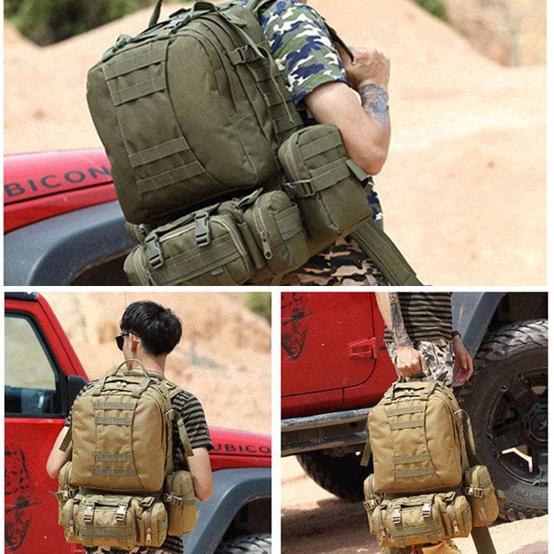 55L-70L Molle Tactical Backpack 4in1 BackPacks  BushLine