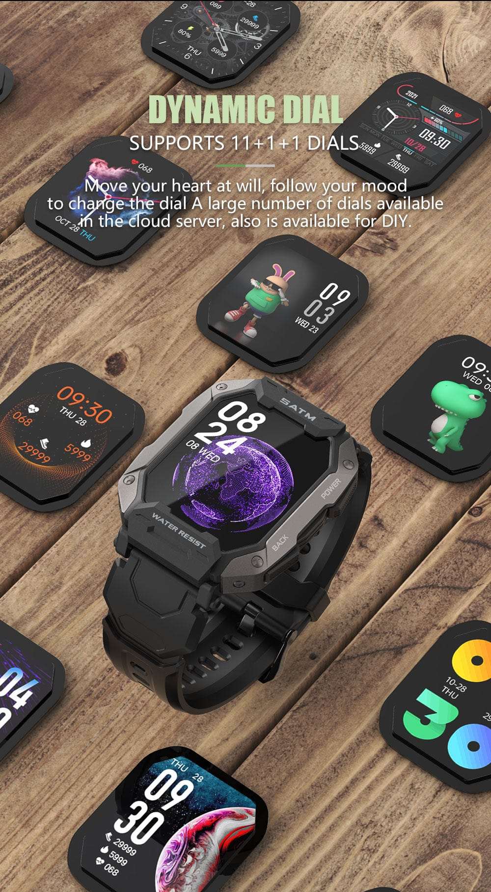 5ATM FC20 Ultra Smart Watch Carbon Watchs  BushLine