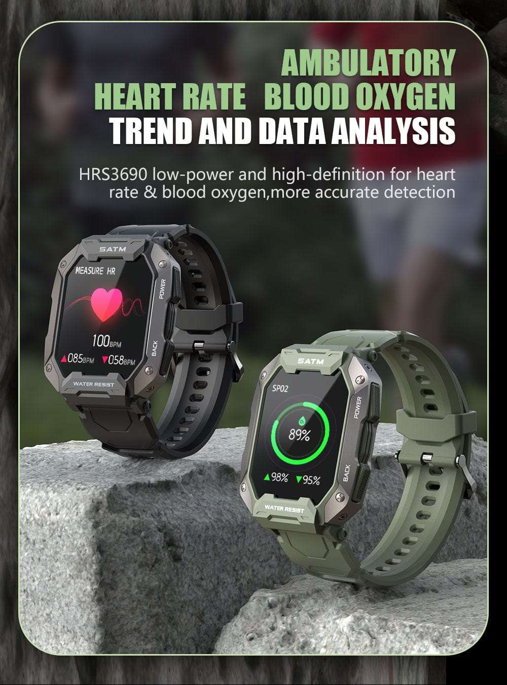 5ATM FC20 Ultra Smart Watch Carbon Watchs  BushLine