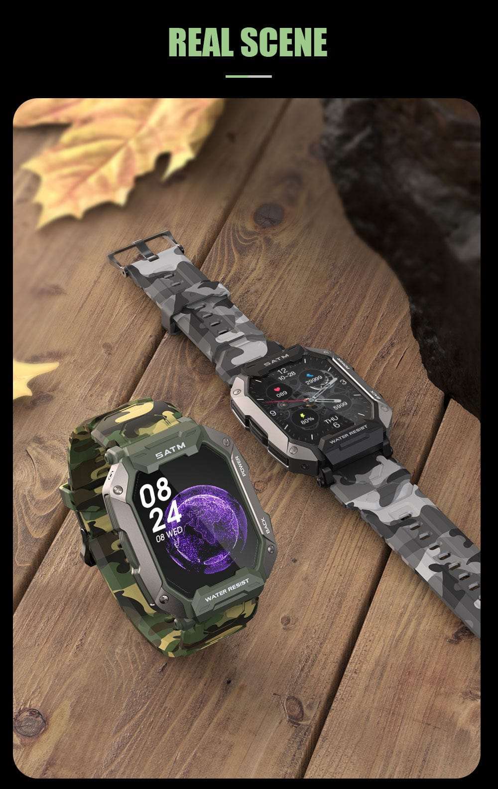 5ATM FC20 Ultra Smart Watch Carbon Watchs  BushLine