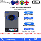 6.2kW Off-Grid Hybrid Solar Inverter MPPT & WiFi Wind & Solar Controllers  