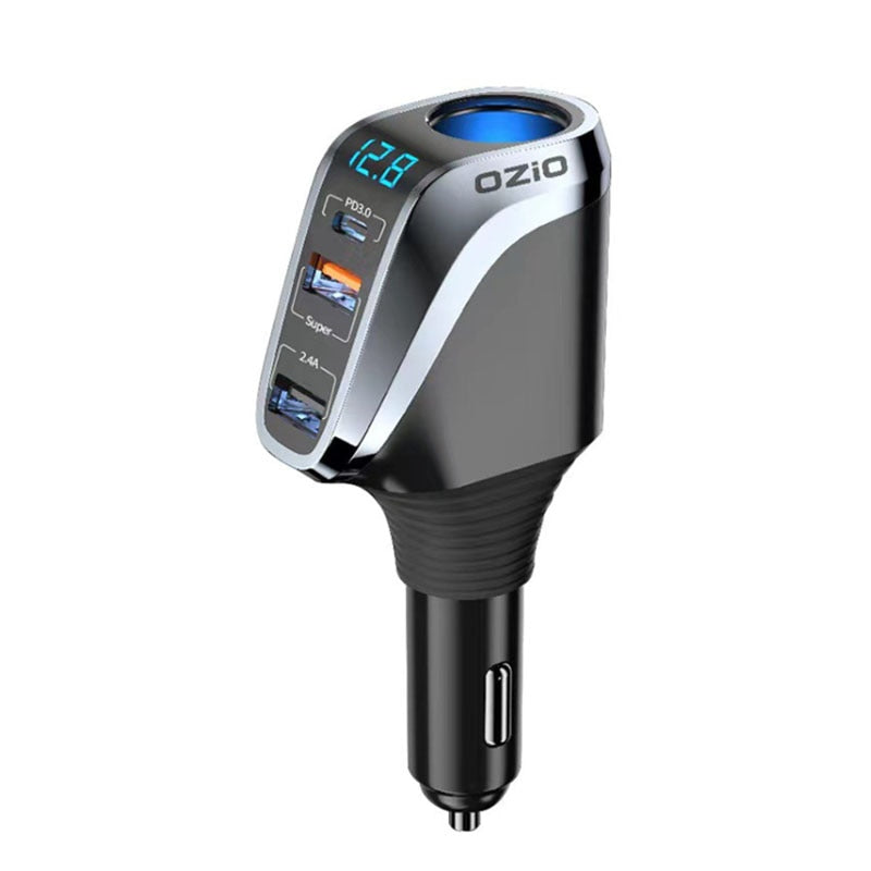66W Super Fast Charge 1-to-3 Power to USB Automotive  BushLine