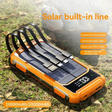 80000mAh Large Capacity  Solar Power Bank solar power  BushLine