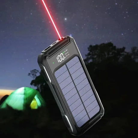 80000mAh Large Capacity  Solar Power Bank solar power  BushLine
