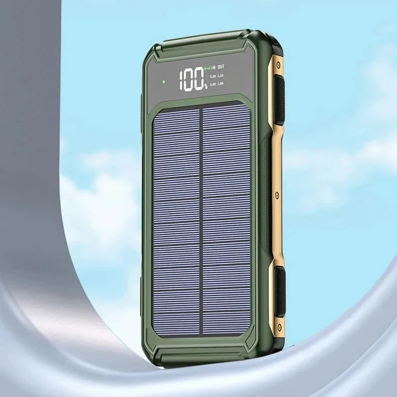 80000mAh Large Capacity  Solar Power Bank solar power  BushLine